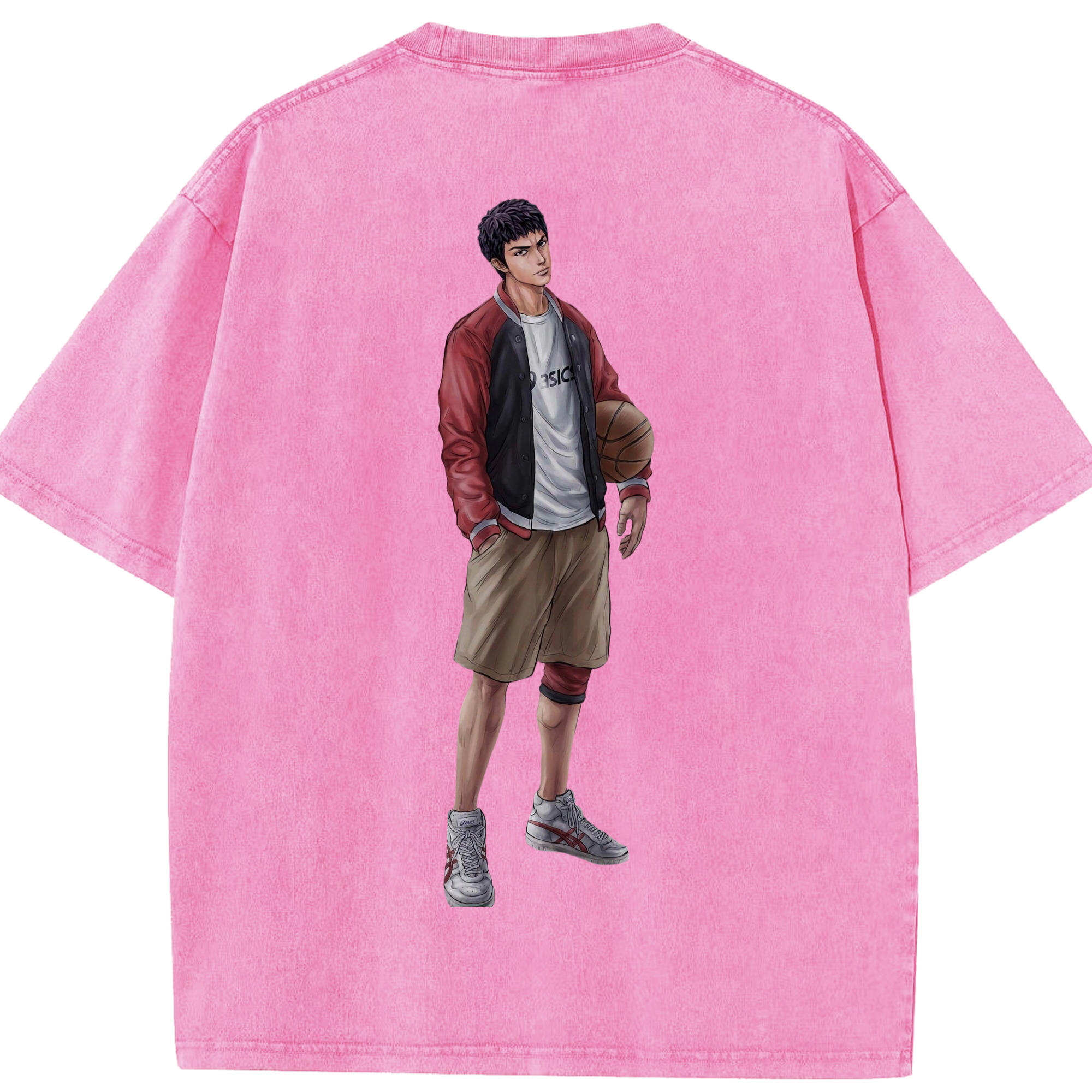 （画像用） SLAM DUNK／スラムダンク 綿100% ヴィンテージ風 半袖Tシャツ（背面プリント）